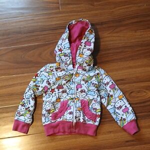 Vintage Hello Kitty Girls Hoodie Size 3T